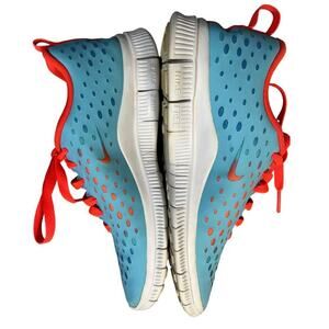 Nike Free Express Blue Crimson Running Shoes Size 6Y 641866-400